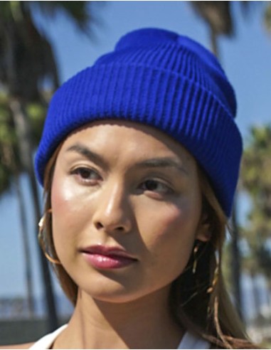 FLE-1504RY-Recycled Yarn Ribbed Knit Beanie